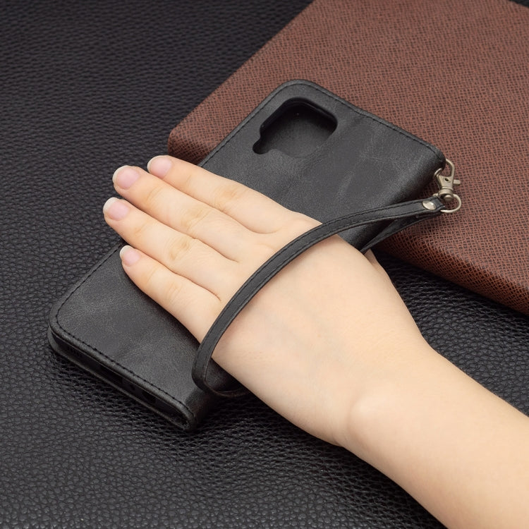 Retro Lambskin Texture Pure Color Horizontal Flip PU Leather Case with Holder & Card Slots & Wallet & Lanyard, For Samsung Galaxy M32