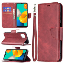 Load image into Gallery viewer, Retro Lambskin Texture Pure Color Horizontal Flip PU Leather Case with Holder &amp; Card Slots &amp; Wallet &amp; Lanyard, For Samsung Galaxy M32