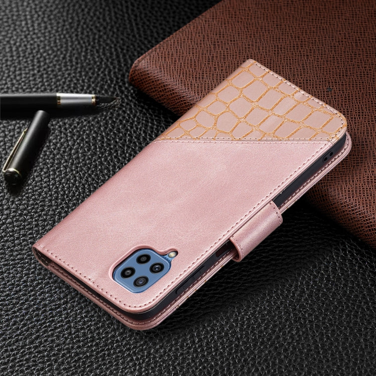 Matching Color Crocodile Texture Horizontal Flip PU Leather Case with Wallet & Holder & Card Slots, For Samsung Galaxy M32