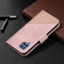 Load image into Gallery viewer, Matching Color Crocodile Texture Horizontal Flip PU Leather Case with Wallet &amp; Holder &amp; Card Slots, For Samsung Galaxy M32