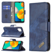 Load image into Gallery viewer, Matching Color Crocodile Texture Horizontal Flip PU Leather Case with Wallet &amp; Holder &amp; Card Slots, For Samsung Galaxy M32