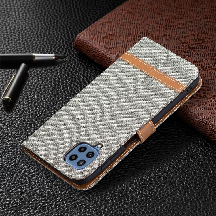Color Matching Denim Texture Horizontal Flip Leather Case with Holder & Card Slots & Wallet & Lanyard, For Samsung Galaxy M32
