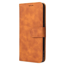 Solid Color Skin Feel Magnetic Buckle Horizontal Flip Calf Texture PU Leather Case with Holder & Card Slots & Wallet, For Samsung Galaxy A03s