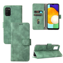 Load image into Gallery viewer, Solid Color Skin Feel Magnetic Buckle Horizontal Flip Calf Texture PU Leather Case with Holder &amp; Card Slots &amp; Wallet, For Samsung Galaxy A03s