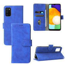 Load image into Gallery viewer, Solid Color Skin Feel Magnetic Buckle Horizontal Flip Calf Texture PU Leather Case with Holder &amp; Card Slots &amp; Wallet, For Samsung Galaxy A03s