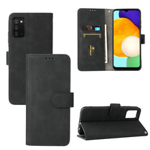 Load image into Gallery viewer, Solid Color Skin Feel Magnetic Buckle Horizontal Flip Calf Texture PU Leather Case with Holder &amp; Card Slots &amp; Wallet, For Samsung Galaxy A03s