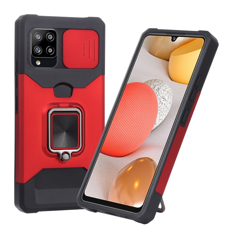 Sliding Camera Cover Design PC + TPU Shockproof Case with Ring Holder & Card Slot, For Google Pixel 5a 5G, For Samsung Galaxy A03s 166.6mm, For Samsung Galaxy A42 5G, For Samsung Galaxy A72 5G, For Samsung Galaxy Note20 Ultra, For Samsung Galaxy S21 5G...