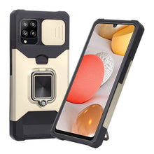 Load image into Gallery viewer, Sliding Camera Cover Design PC + TPU Shockproof Case with Ring Holder &amp; Card Slot, For Google Pixel 5a 5G, For Samsung Galaxy A03s 166.6mm, For Samsung Galaxy A42 5G, For Samsung Galaxy A72 5G, For Samsung Galaxy Note20 Ultra, For Samsung Galaxy S21 5G...