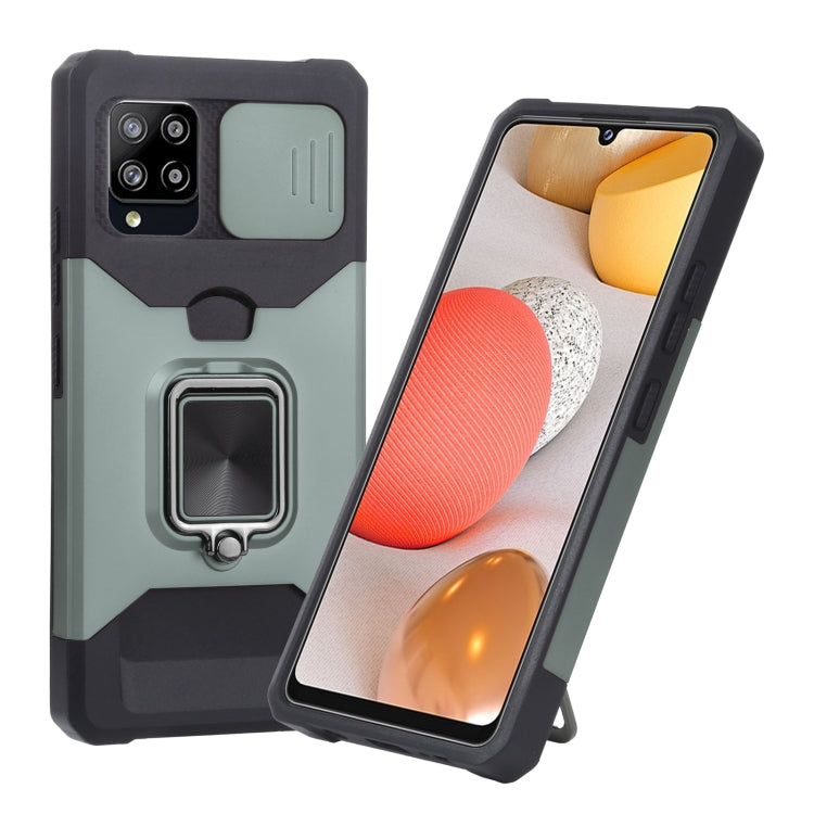 Sliding Camera Cover Design PC + TPU Shockproof Case with Ring Holder & Card Slot, For Google Pixel 5a 5G, For Samsung Galaxy A42 5G, For Samsung Galaxy A72 5G, For Samsung Galaxy Note20 Ultra, For Samsung Galaxy S21 5G, For Samsung Galaxy S21+ 5G     ...