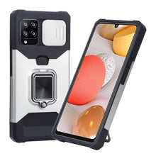 Load image into Gallery viewer, Sliding Camera Cover Design PC + TPU Shockproof Case with Ring Holder &amp; Card Slot, For Google Pixel 5a 5G, For Samsung Galaxy A03s 166.6mm, For Samsung Galaxy A42 5G, For Samsung Galaxy A72 5G, For Samsung Galaxy Note20 Ultra, For Samsung Galaxy S21 5G...