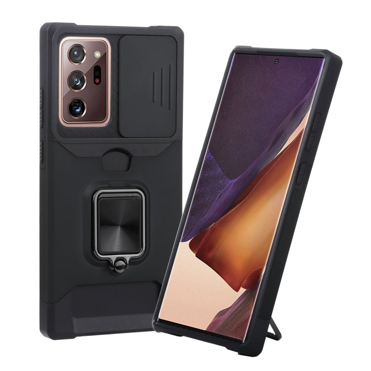 Sliding Camera Cover Design PC + TPU Shockproof Case with Ring Holder & Card Slot, For Google Pixel 5a 5G, For Samsung Galaxy A03s 166.6mm, For Samsung Galaxy A42 5G, For Samsung Galaxy A72 5G, For Samsung Galaxy Note20 Ultra, For Samsung Galaxy S21 5G...