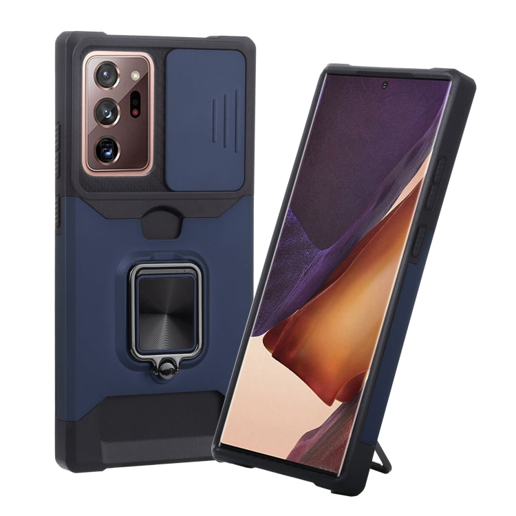 Sliding Camera Cover Design PC + TPU Shockproof Case with Ring Holder & Card Slot, For Google Pixel 5a 5G, For Samsung Galaxy A03s 166.6mm, For Samsung Galaxy A42 5G, For Samsung Galaxy A72 5G, For Samsung Galaxy Note20 Ultra, For Samsung Galaxy S21 5G...