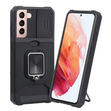 Load image into Gallery viewer, Sliding Camera Cover Design PC + TPU Shockproof Case with Ring Holder &amp; Card Slot, For Google Pixel 5a 5G, For Samsung Galaxy A03s 166.6mm, For Samsung Galaxy A42 5G, For Samsung Galaxy A72 5G, For Samsung Galaxy Note20 Ultra, For Samsung Galaxy S21 5G...