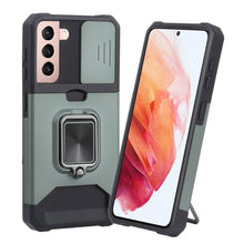 Load image into Gallery viewer, Sliding Camera Cover Design PC + TPU Shockproof Case with Ring Holder &amp; Card Slot, For Google Pixel 5a 5G, For Samsung Galaxy A03s 166.6mm, For Samsung Galaxy A42 5G, For Samsung Galaxy A72 5G, For Samsung Galaxy Note20 Ultra, For Samsung Galaxy S21 5G...