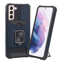 Load image into Gallery viewer, Sliding Camera Cover Design PC + TPU Shockproof Case with Ring Holder &amp; Card Slot, For Google Pixel 5a 5G, For Samsung Galaxy A03s 166.6mm, For Samsung Galaxy A42 5G, For Samsung Galaxy A72 5G, For Samsung Galaxy Note20 Ultra, For Samsung Galaxy S21 5G...