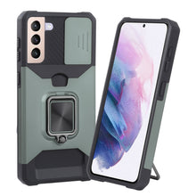 Load image into Gallery viewer, Sliding Camera Cover Design PC + TPU Shockproof Case with Ring Holder &amp; Card Slot, For Google Pixel 5a 5G, For Samsung Galaxy A03s 166.6mm, For Samsung Galaxy A42 5G, For Samsung Galaxy A72 5G, For Samsung Galaxy Note20 Ultra, For Samsung Galaxy S21 5G...