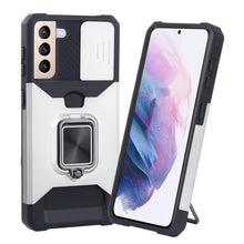 Load image into Gallery viewer, Sliding Camera Cover Design PC + TPU Shockproof Case with Ring Holder &amp; Card Slot, For Google Pixel 5a 5G, For Samsung Galaxy A03s 166.6mm, For Samsung Galaxy A42 5G, For Samsung Galaxy A72 5G, For Samsung Galaxy Note20 Ultra, For Samsung Galaxy S21 5G...