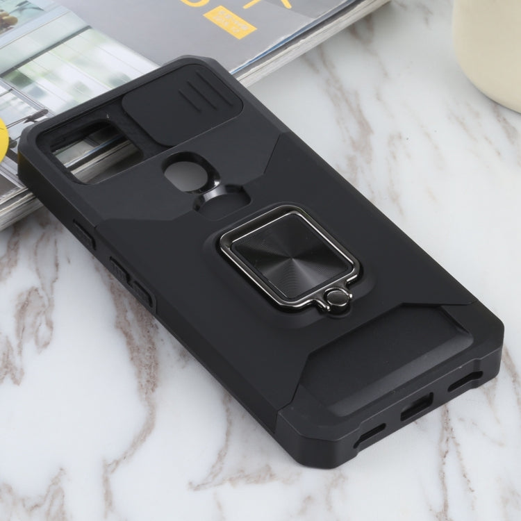 Sliding Camera Cover Design PC + TPU Shockproof Case with Ring Holder & Card Slot, For Google Pixel 5a 5G, For Samsung Galaxy A03s 166.6mm, For Samsung Galaxy A42 5G, For Samsung Galaxy A72 5G, For Samsung Galaxy Note20 Ultra, For Samsung Galaxy S21 5G...