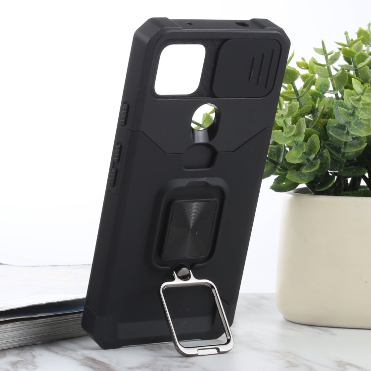 Sliding Camera Cover Design PC + TPU Shockproof Case with Ring Holder & Card Slot, For Google Pixel 5a 5G, For Samsung Galaxy A03s 166.6mm, For Samsung Galaxy A42 5G, For Samsung Galaxy A72 5G, For Samsung Galaxy Note20 Ultra, For Samsung Galaxy S21 5G...