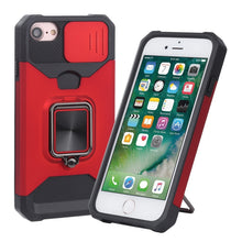 Load image into Gallery viewer, Sliding Camera Cover Design PC + TPU Shockproof Case with Ring Holder &amp; Card Slot, For iPhone SE 2022 / SE 2020 / 8 / 7 / 6s / 6, For iPhone 8 Plus / 7 Plus / 6s Plus / 6 Plus