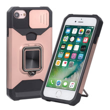 Load image into Gallery viewer, Sliding Camera Cover Design PC + TPU Shockproof Case with Ring Holder &amp; Card Slot, For iPhone SE 2022 / SE 2020 / 8 / 7 / 6s / 6, For iPhone 8 Plus / 7 Plus / 6s Plus / 6 Plus