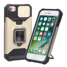 Load image into Gallery viewer, Sliding Camera Cover Design PC + TPU Shockproof Case with Ring Holder &amp; Card Slot, For iPhone SE 2022 / SE 2020 / 8 / 7 / 6s / 6, For iPhone 8 Plus / 7 Plus / 6s Plus / 6 Plus