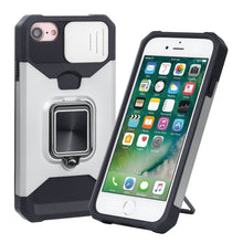 Load image into Gallery viewer, Sliding Camera Cover Design PC + TPU Shockproof Case with Ring Holder &amp; Card Slot, For iPhone SE 2022 / SE 2020 / 8 / 7 / 6s / 6, For iPhone 8 Plus / 7 Plus / 6s Plus / 6 Plus