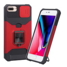 Load image into Gallery viewer, Sliding Camera Cover Design PC + TPU Shockproof Case with Ring Holder &amp; Card Slot, For iPhone SE 2022 / SE 2020 / 8 / 7 / 6s / 6, For iPhone 8 Plus / 7 Plus / 6s Plus / 6 Plus
