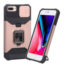 Load image into Gallery viewer, Sliding Camera Cover Design PC + TPU Shockproof Case with Ring Holder &amp; Card Slot, For iPhone SE 2022 / SE 2020 / 8 / 7 / 6s / 6, For iPhone 8 Plus / 7 Plus / 6s Plus / 6 Plus