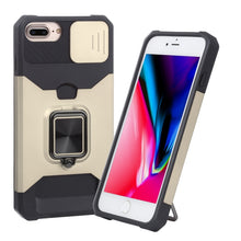 Load image into Gallery viewer, Sliding Camera Cover Design PC + TPU Shockproof Case with Ring Holder &amp; Card Slot, For iPhone SE 2022 / SE 2020 / 8 / 7 / 6s / 6, For iPhone 8 Plus / 7 Plus / 6s Plus / 6 Plus