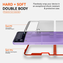 Load image into Gallery viewer, Simple All-inclusive Clear Crystal PC +TPU Shockproof Case, For Samsung Galaxy Z Flip3 5G