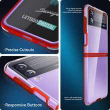 Load image into Gallery viewer, Simple All-inclusive Clear Crystal PC +TPU Shockproof Case, For Samsung Galaxy Z Flip3 5G