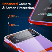 Load image into Gallery viewer, Simple All-inclusive Clear Crystal PC +TPU Shockproof Case, For Samsung Galaxy Z Flip3 5G