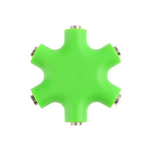Load image into Gallery viewer, 6 in 1 Audio Adapter 3.5mm Jack Multi Port Hub Aux Headphone Splitter Converter