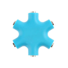 Load image into Gallery viewer, 6 in 1 Audio Adapter 3.5mm Jack Multi Port Hub Aux Headphone Splitter Converter