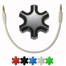 Load image into Gallery viewer, 6 in 1 Audio Adapter 3.5mm Jack Multi Port Hub Aux Headphone Splitter Converter