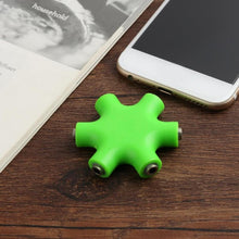 Load image into Gallery viewer, 6 in 1 Audio Adapter 3.5mm Jack Multi Port Hub Aux Headphone Splitter Converter