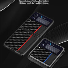 Load image into Gallery viewer, Carbon Fiber Texture Shockproof Splicing Leather Case, For Samsung Galaxy Z Flip3 5G
