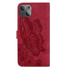 Load image into Gallery viewer, Retro Skin Feel Butterflies Embossing Horizontal Flip Leather Case with Holder &amp; Card Slots &amp; Wallet, For iPhone 13 mini, For iPhone 13, For iPhone 13 Pro, For iPhone 13 Pro Max