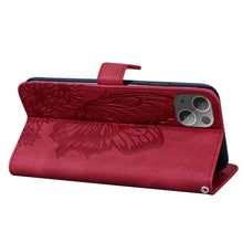 Load image into Gallery viewer, Retro Skin Feel Butterflies Embossing Horizontal Flip Leather Case with Holder &amp; Card Slots &amp; Wallet, For iPhone 13 mini, For iPhone 13, For iPhone 13 Pro, For iPhone 13 Pro Max