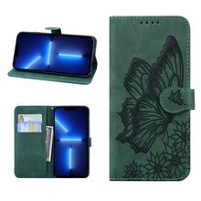 Load image into Gallery viewer, Retro Skin Feel Butterflies Embossing Horizontal Flip Leather Case with Holder &amp; Card Slots &amp; Wallet, For iPhone 13 mini, For iPhone 13, For iPhone 13 Pro, For iPhone 13 Pro Max