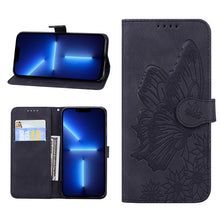Load image into Gallery viewer, Retro Skin Feel Butterflies Embossing Horizontal Flip Leather Case with Holder &amp; Card Slots &amp; Wallet, For iPhone 13 mini, For iPhone 13, For iPhone 13 Pro, For iPhone 13 Pro Max