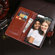 Load image into Gallery viewer, idewei Crazy Horse Texture Horizontal Flip Leather Case with Holder &amp; Card Slots &amp; Wallet, For Doogee N40 Pro, For Xiaomi Redmi 10, For vivo iQOO 8, For Tecno Pova 2, For vivo iQOO 8 Pro, For ZTE Axon 11 5G, For ZTE Blade A31