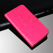 Load image into Gallery viewer, idewei Crazy Horse Texture Horizontal Flip Leather Case with Holder &amp; Card Slots &amp; Wallet, For Doogee N40 Pro, For Xiaomi Redmi 10, For vivo iQOO 8, For Tecno Pova 2, For vivo iQOO 8 Pro, For ZTE Axon 11 5G, For ZTE Blade A31