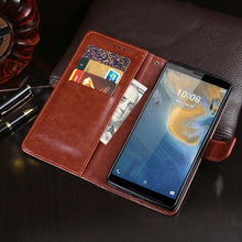Load image into Gallery viewer, idewei Crazy Horse Texture Horizontal Flip Leather Case with Holder &amp; Card Slots &amp; Wallet, For ZTE Blade A31