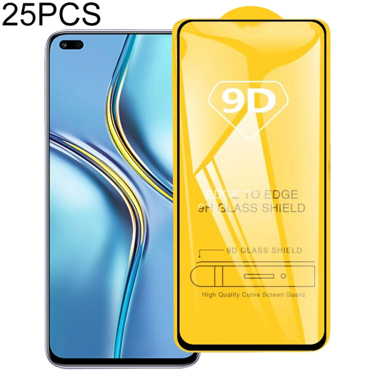 25 PCS 9D Full Glue Full Screen Tempered Glass Film, For Huawei nova 8i, For Huawei Maimang 10 SE, For Honor X20, For Xiaomi Redmi 10 (25 PCS), For Samsung Galaxy A03s (25 PCS)