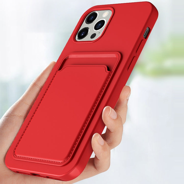 TPU + Flannel Lining Shockproof Case with Card Slots, For iPhone 13 mini, For iPhone 13, For iPhone 13 Pro