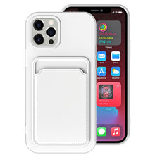 Load image into Gallery viewer, TPU + Flannel Lining Shockproof Case with Card Slots, For iPhone 13 Pro, For iPhone 13 mini, For iPhone 13
