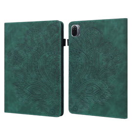 Peacock Embossed Pattern TPU + PU Horizontal Flip Leather Case with Holder & Card Slots & Wallet & Sleep / Wake-up Function, For Xiaomi Pad 5 Pro / Pad 5