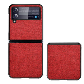 Sea Sand Cloth Texture Shockproof PC+ TPU Protective Case, For Samsung Galaxy Z Flip3 5G